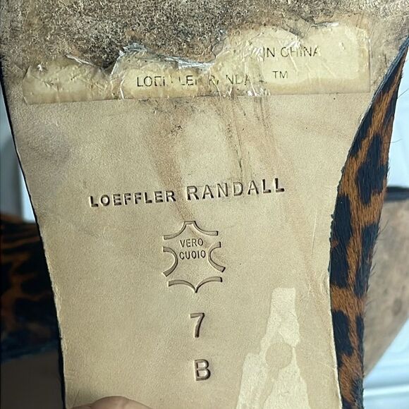 (F) Loeffler Randall Nellie 7 women's ankle boots, brown calf hai leopard print - Picture 12 of 12